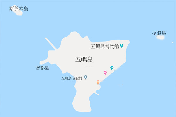 受害者沿着五屿岛海岸走，竟走到五屿岛旁的安都岛。