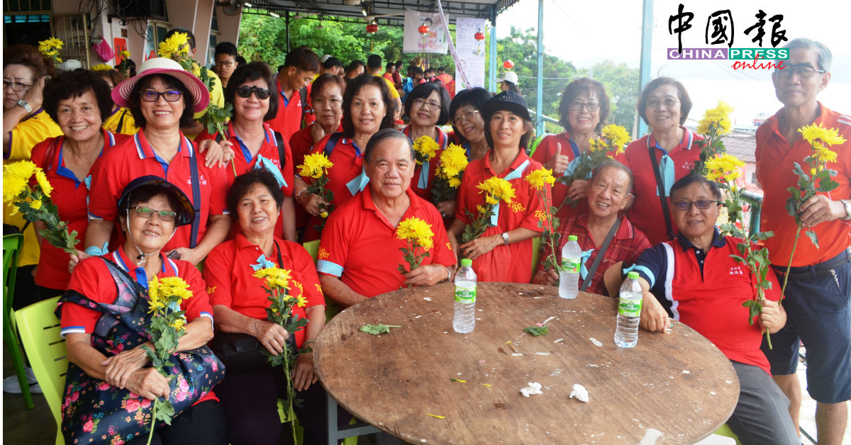 远道而来且首次参与邦咯岛妈祖文化祭的昔加末海南会馆的善信。