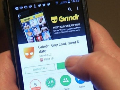 Grindr是全球最大的同性戀約會和社交手機軟件。（互聯網）