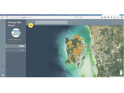 ■檳城論壇將在本月尾推介的檳城山坡觀察網站。