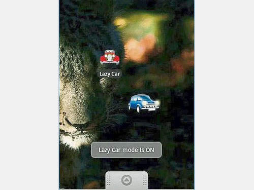 Lazy Car應用程式啟動后，車主便可安心駕駛。 