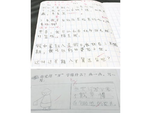 好的寫作訓練，應該擺脫以往“背好內容＋成語”模式。（取自“恩軒至佳”部落格） 