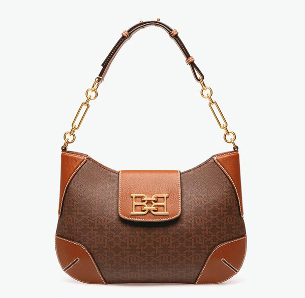 Bally Monogram印花B-Chain肩背包。