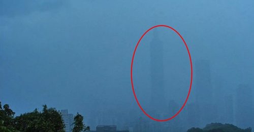 暴雨狂轰双北 台北101“整栋消失”！