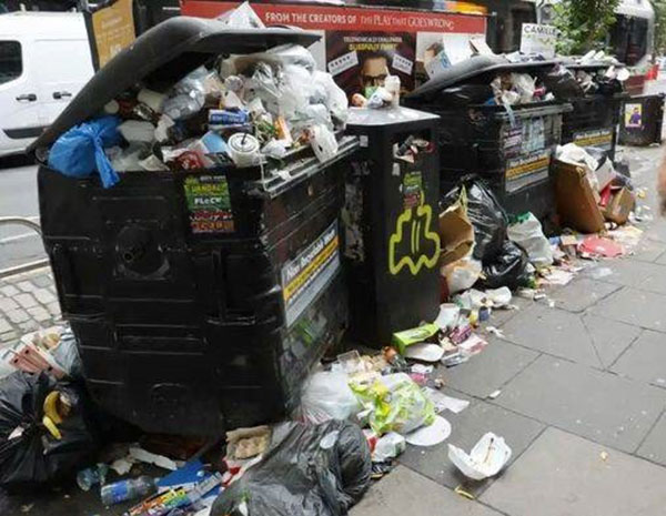 UCU UK rubbish pay 罢工 爱丁堡 垃圾