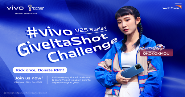 vivo携手马来西亚世界宣明会发起vivo Give It a Shot挑战。