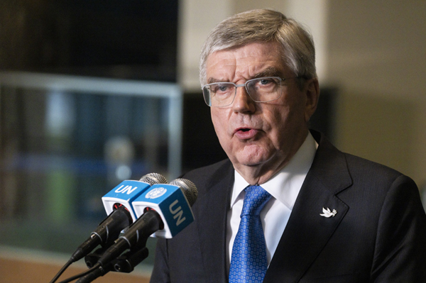 President of International Olympic Committee Thomas Bach 