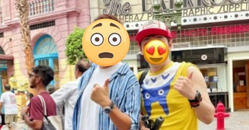新加坡环球影城被捕获 TVB视帝惊现塑料脸