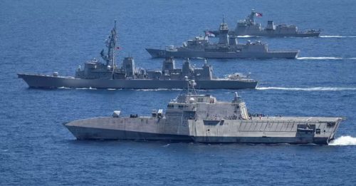 美加日菲海军 在菲专属经济区 演习