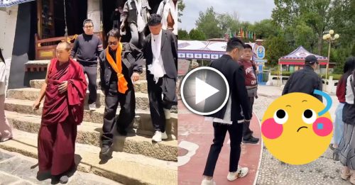 61岁李连杰赴西藏需搀扶 网揭步姿怪异：走路不正常