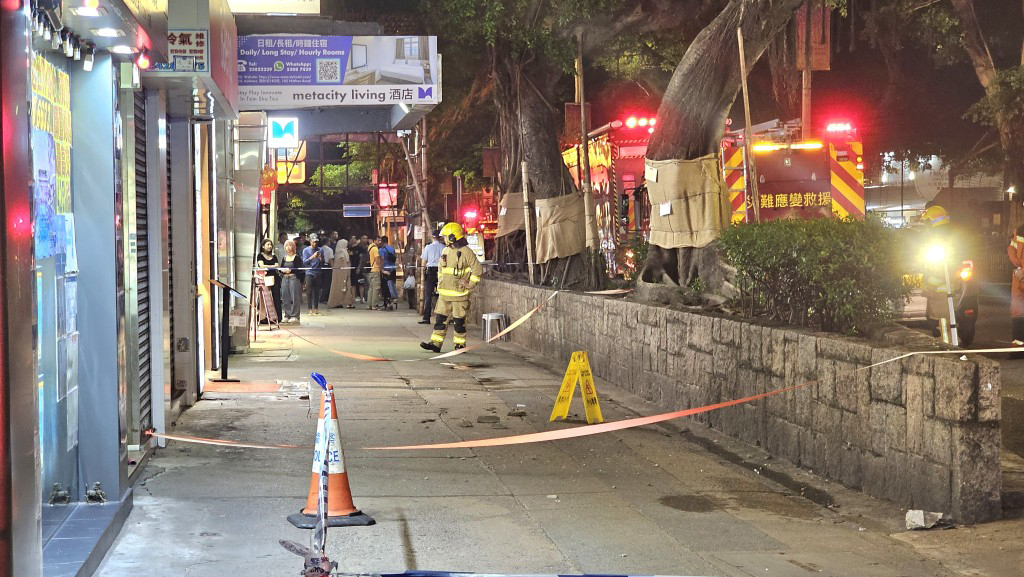 独家｜港闹市坠石屎块 大马男子爆头