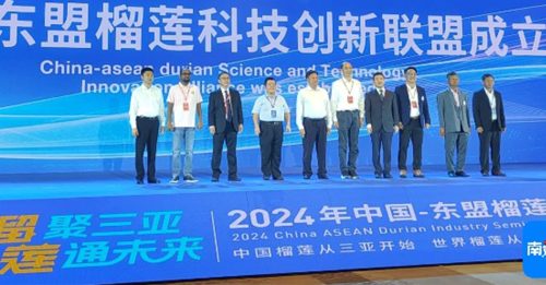 中国和东协成立 榴梿科技创新联盟