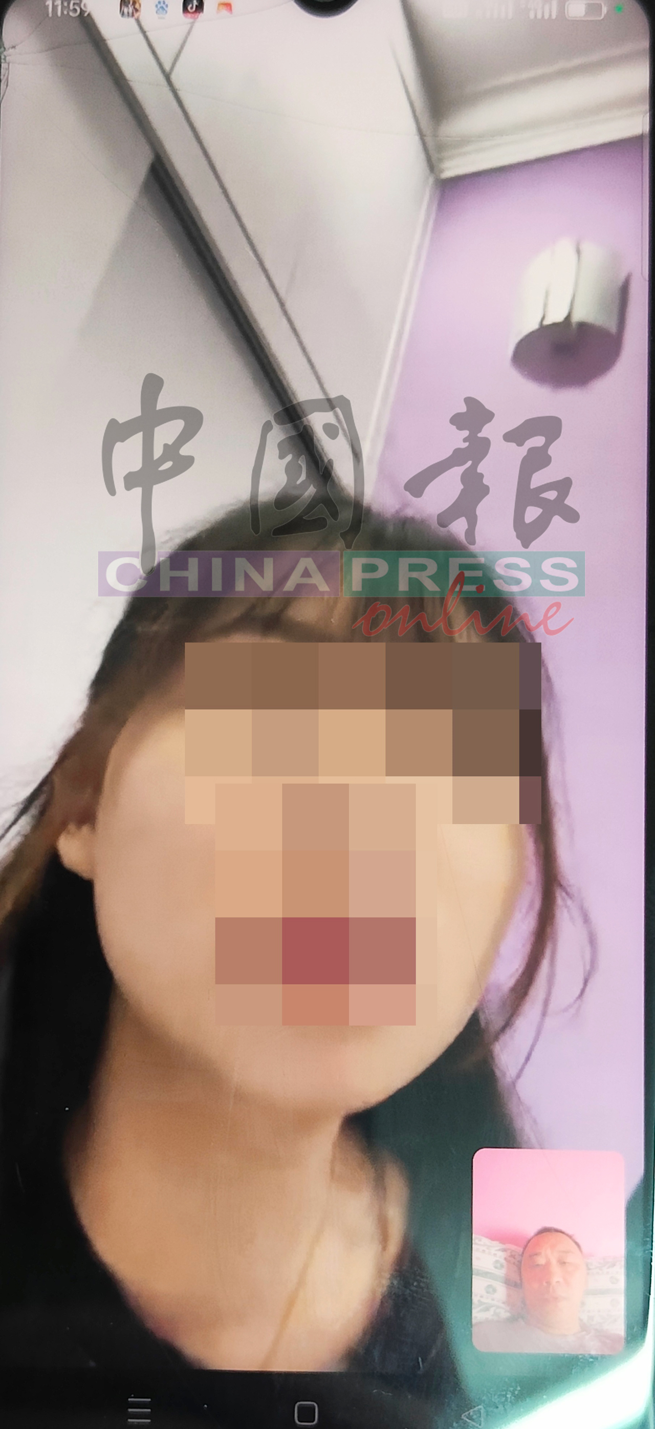 “女友这么年轻 怎会看上他？除非他是富二代” 中国大叔联上“琪琪” 女子与男友坚称被盗图