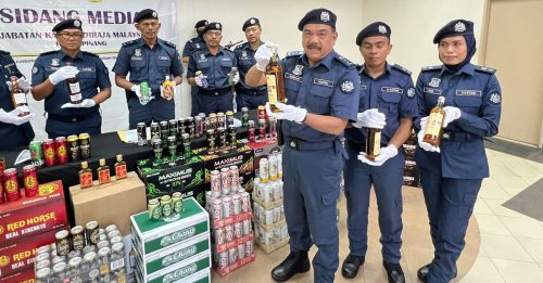 槟关税局兵分两路 起245万非法入口啤酒和烈酒