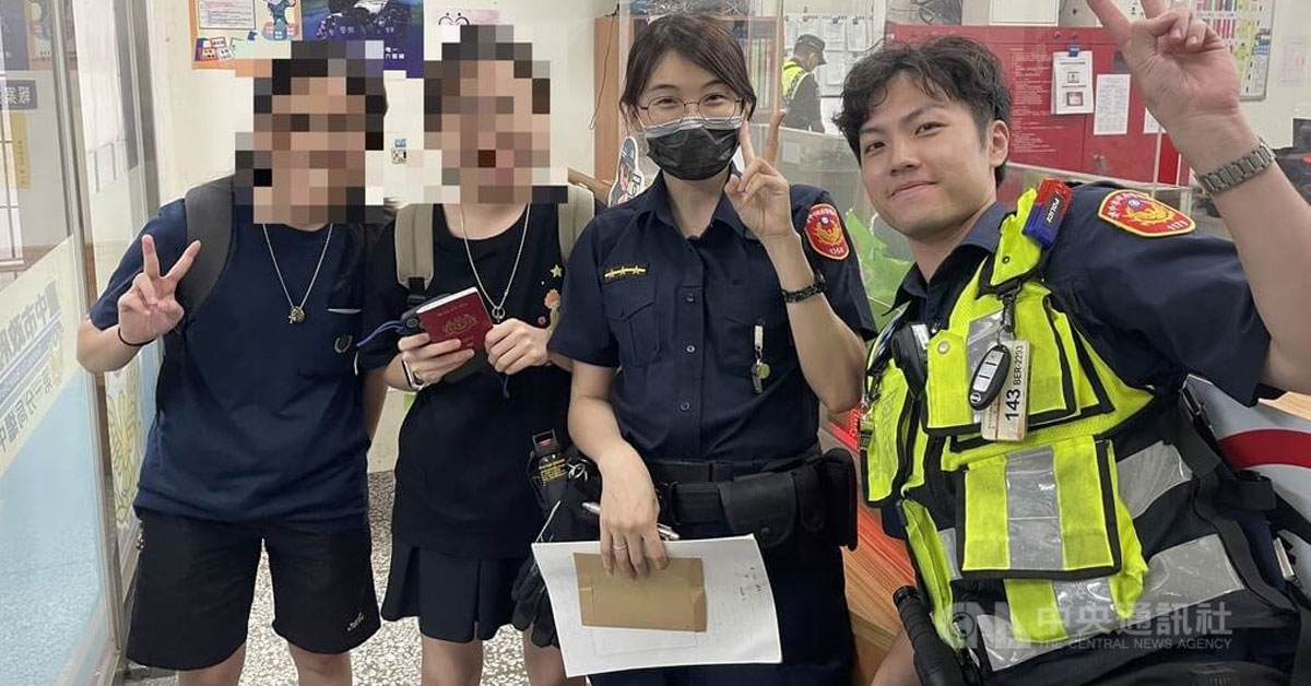 游台失护照 警助领回 大马孪生姐妹致谢