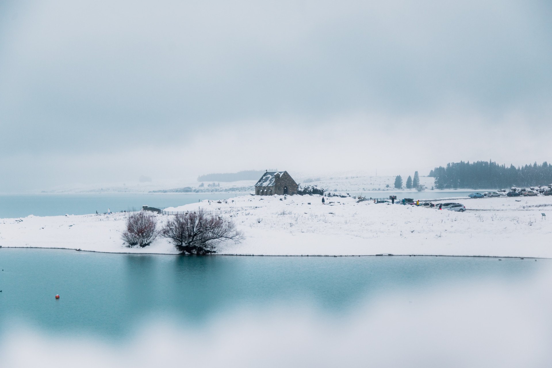 ▲牧羊人教堂被白雪覆盖，景色迷人如仙境。图：Toby