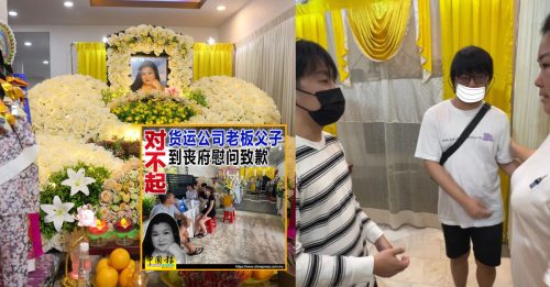 集装箱压毙华女｜“安娣，妳女儿很会保护人” 母亲姐妹再泪洒灵堂